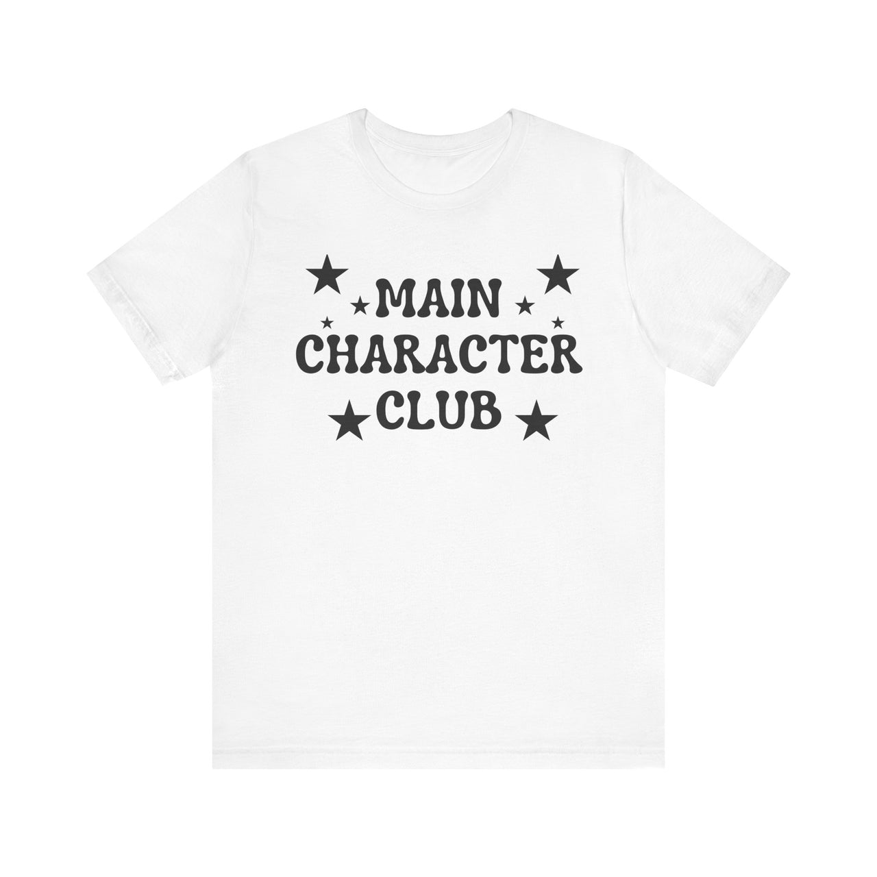 Main Character Club T-Shirt | Bold Graphic Tee for Women, Soft Girl Aesthetic, Empowerment Shirt, Pink Statement Tee, Fun Gift for Her