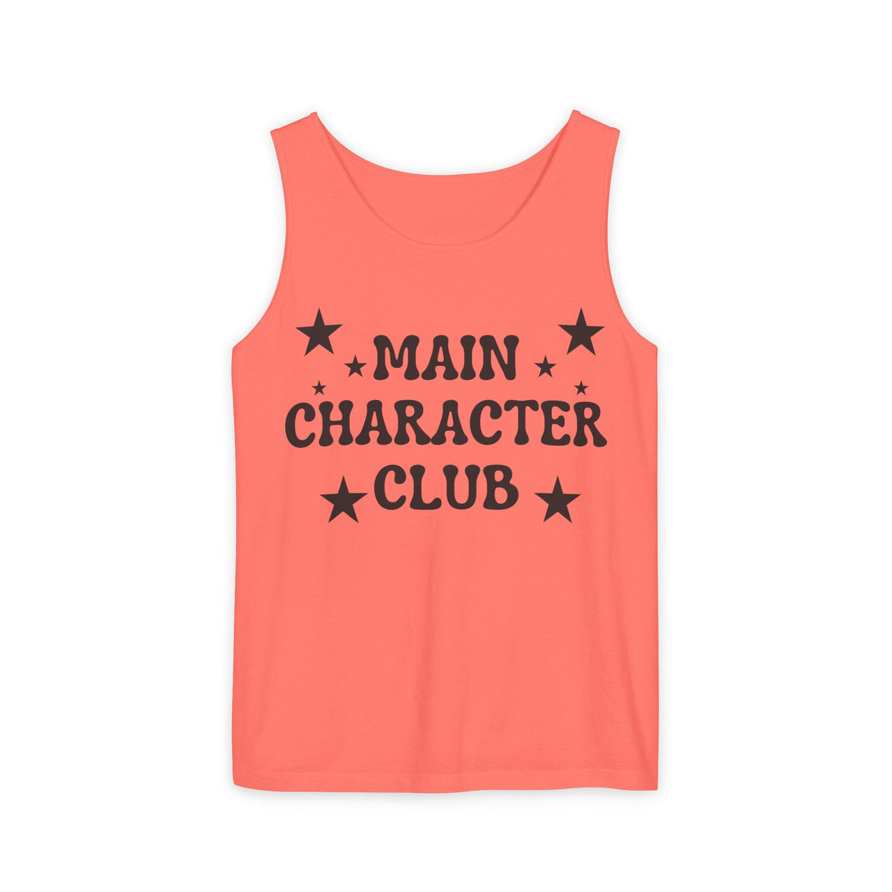 Main Character Club Tank Top | Sleeveless Graphic Shirt for Women, Bold Statement Tee, Summer Empowerment Apparel, Trendy Casual Top