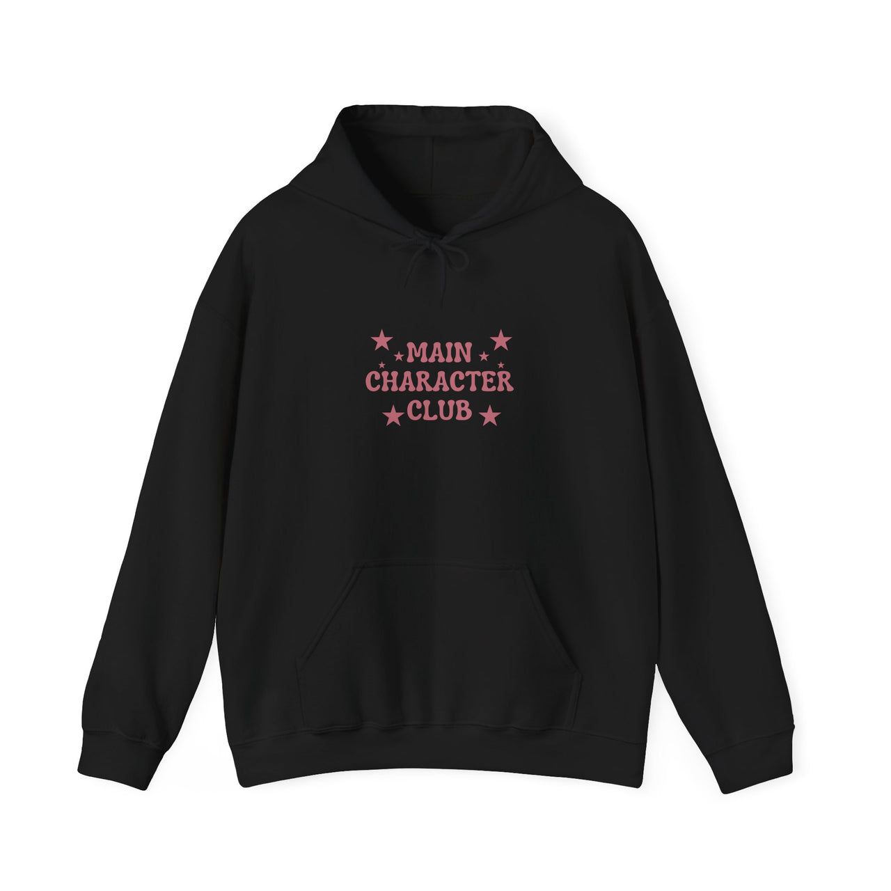 Main Character Club Hoodie | Cozy Unisex Pullover Sweatshirt, Soft Fleece Casual Wear, Trendy Self-Love Statement Apparel, Everyday Comfort