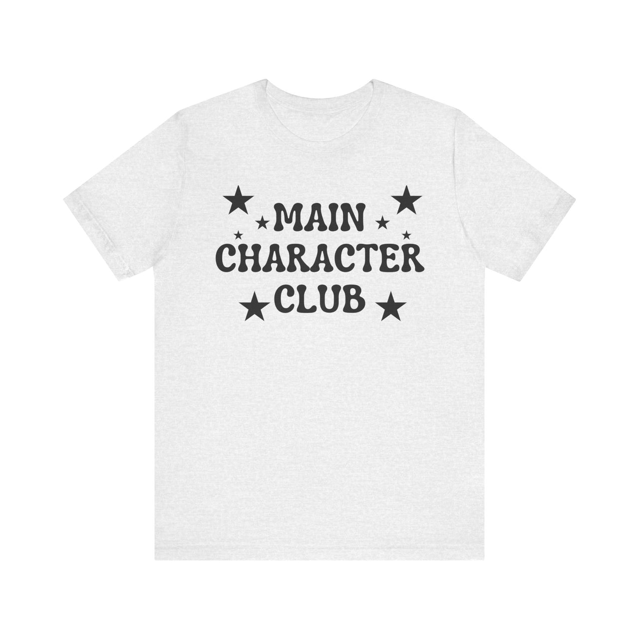 Main Character Club T-Shirt | Bold Graphic Tee for Women, Soft Girl Aesthetic, Empowerment Shirt, Pink Statement Tee, Fun Gift for Her