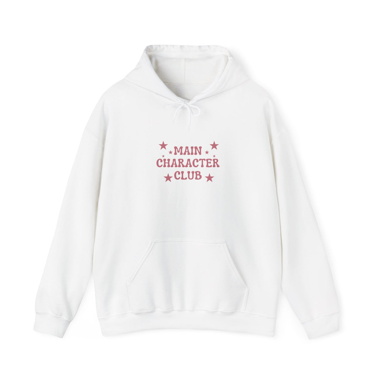 Main Character Club Hoodie | Cozy Unisex Pullover Sweatshirt, Soft Fleece Casual Wear, Trendy Self-Love Statement Apparel, Everyday Comfort